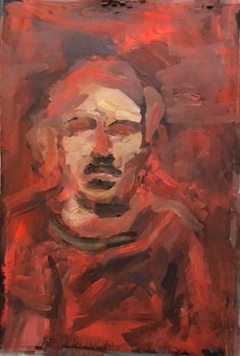 Red Man with no eyes