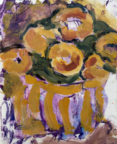 Flowers IV on palette paper